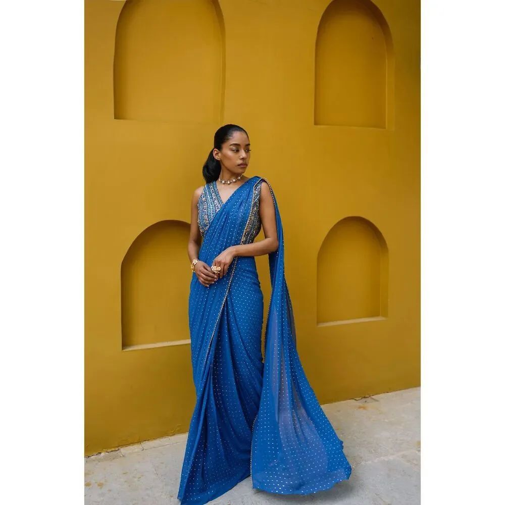 SANI Arian Drape Saree SKIRT ONLY $500